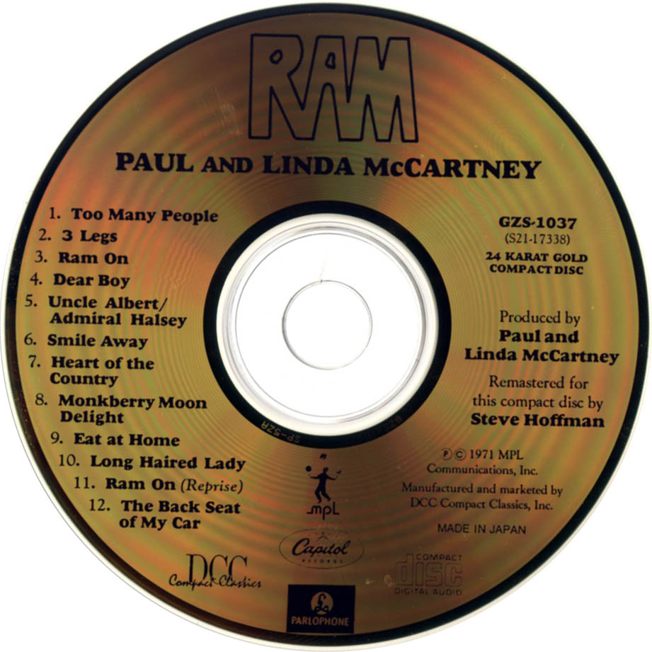 Paul & Linda McCartney  Ram : CD